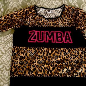 Zumba mesh cropped top.